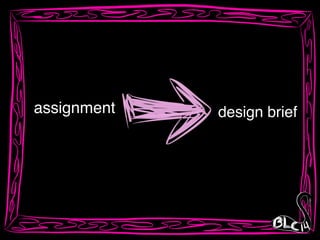 assignment design brief
 