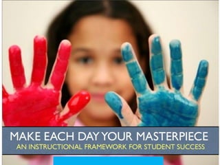 Make each day your masterpiece   an istructional framework for student succes