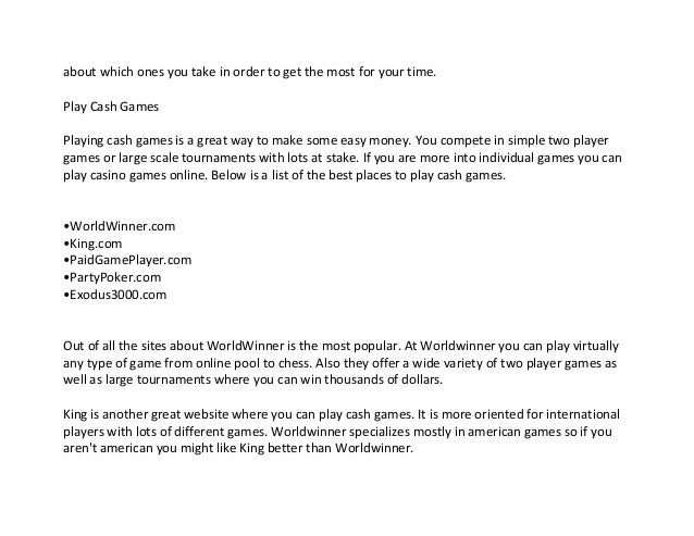 Best money games Best money games
