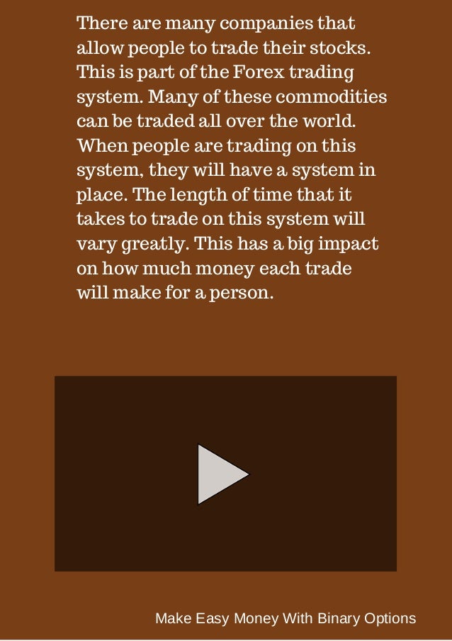 Make money with binary options