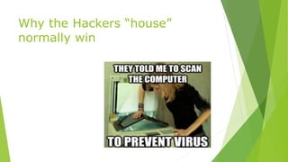 Why the Hackers “house”
normally win
 
