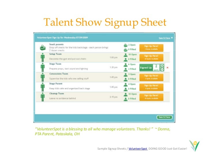 make free and easy online calendar sign up sheets