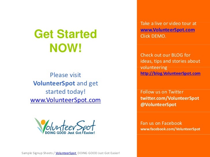 volunteer online sign up