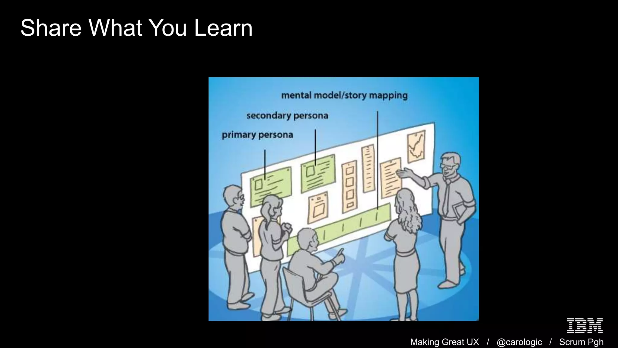 Making Great UX / @carologic / Scrum Pgh
Share What You Learn
 