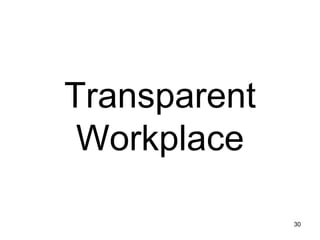 Transparent Workplace 