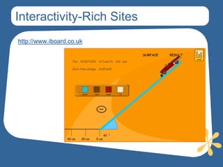 Interactivity-Rich Sites
http://www.iboard.co.uk
 