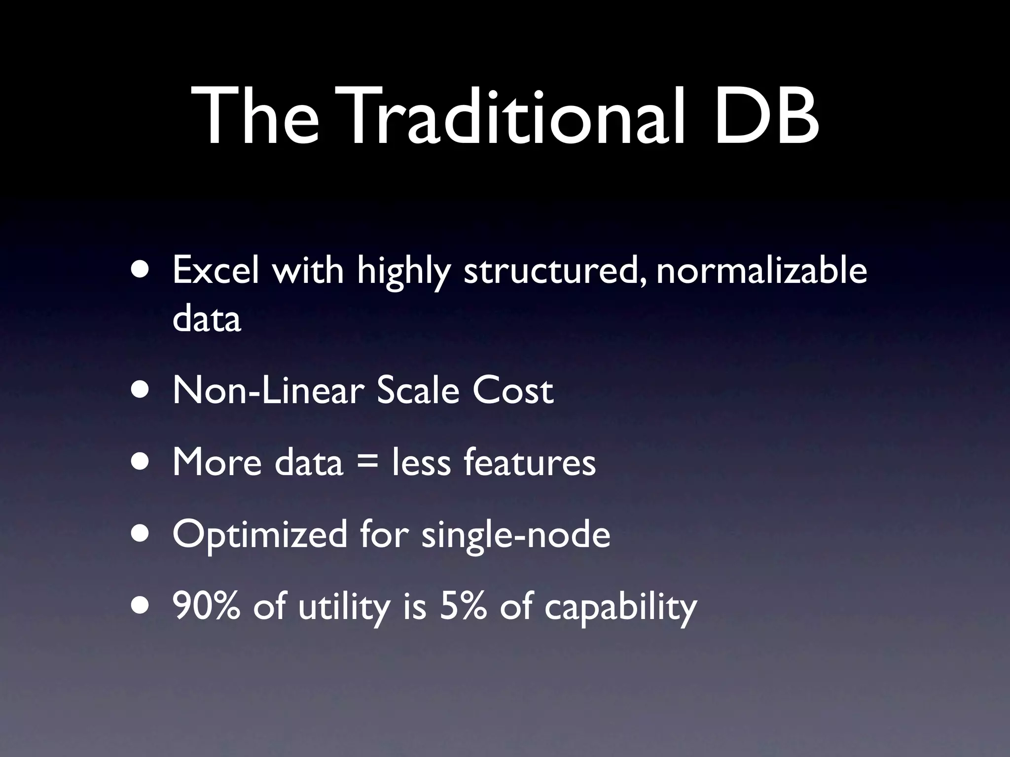 Recovery-Oriented
      Computing

1. Seamlessly Partitioned
2. Synchronously Redundant
3. Heavily Monitored
 