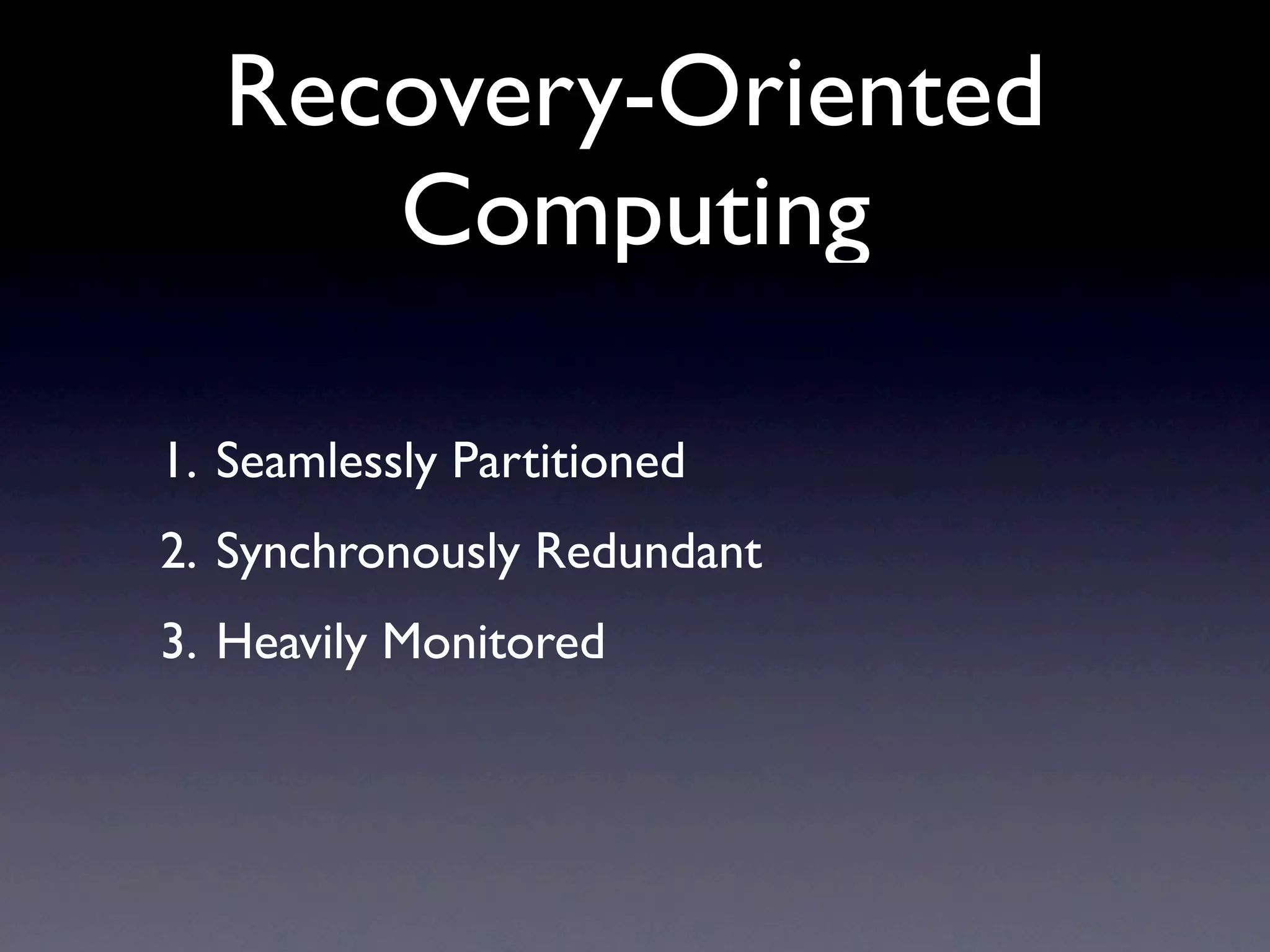 Conﬁg is Important

• Conﬁguration is not 2nd-class anymore
• Needs to be tackled by Engineers
• New frameworks = months of
  conﬁguration and experimentation
• Chef is a good start, but...
 