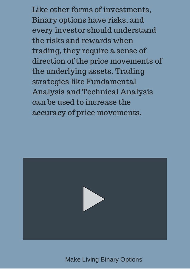 How to Succeed with Binary Options Trading at Home how to make a living trading binary options