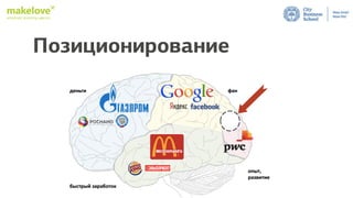 employer branding agency
Позиционирование
 