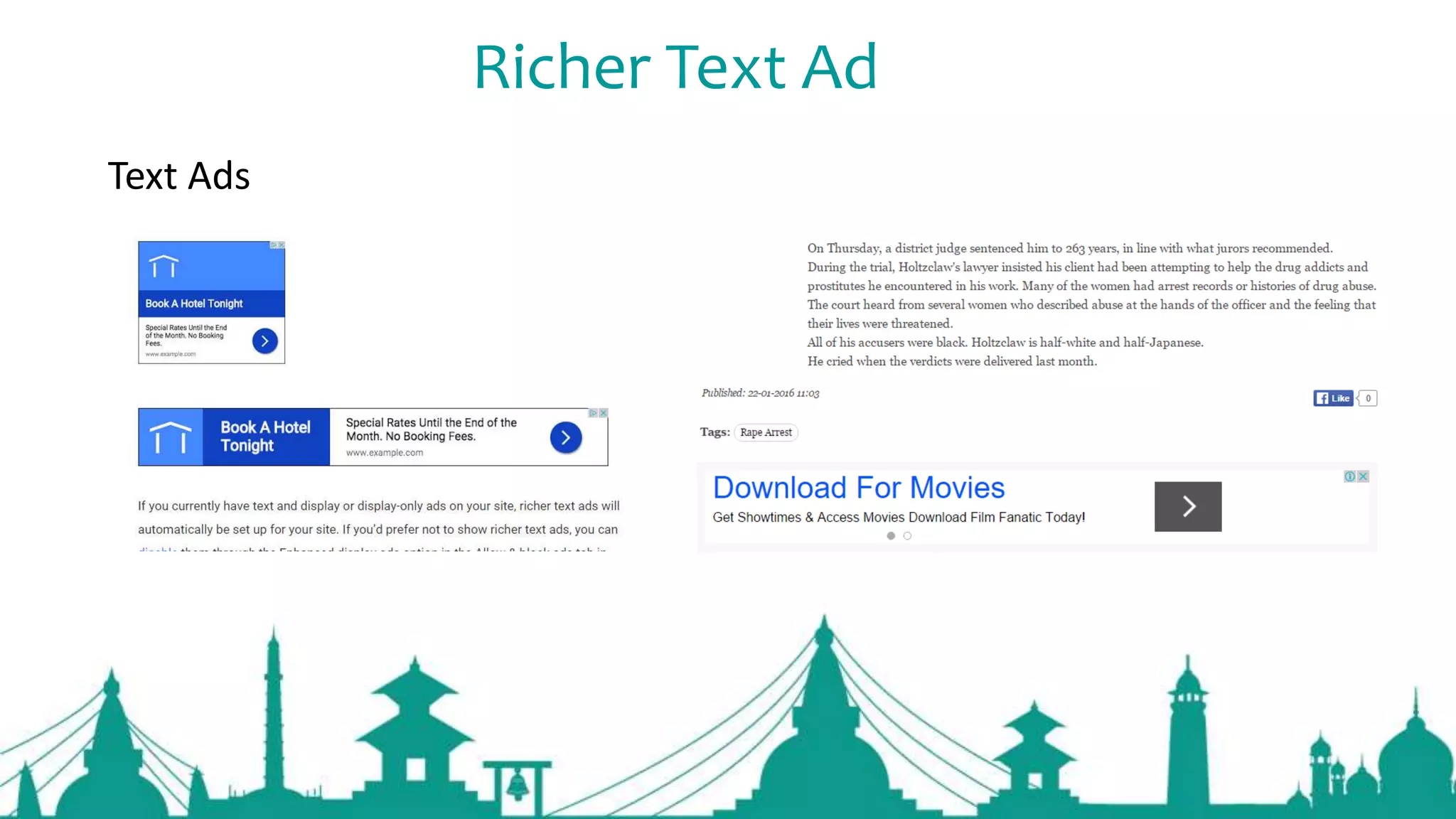 Richer Text Ad
Text Ads
 