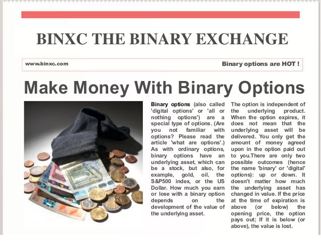 Make money with binary options
