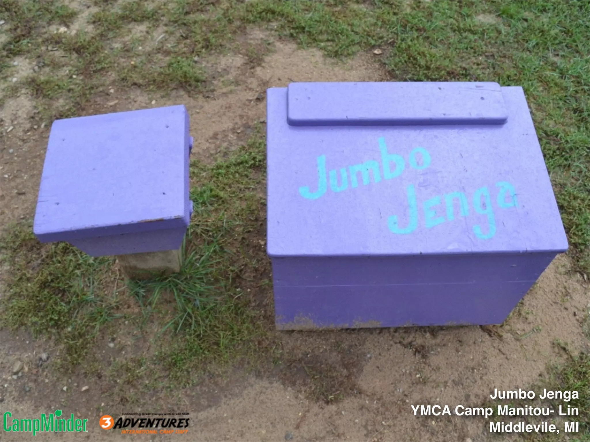 Jumbo Jenga !
YMCA Camp Manitou- Lin!
Middlevile, MI!

 