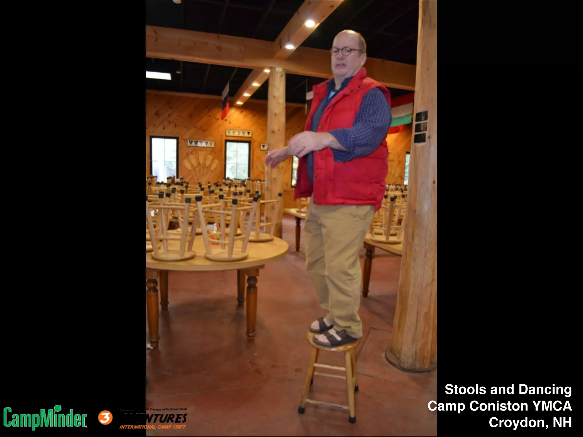 Stools and Dancing!
Camp Coniston YMCA!
Croydon, NH

 
