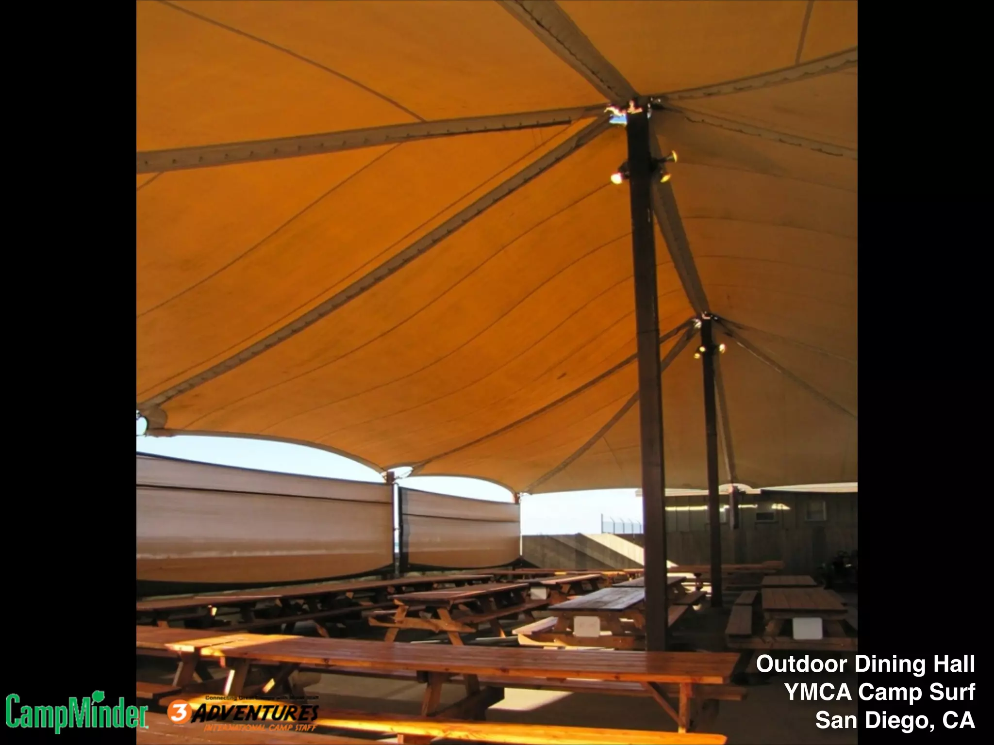 Dinning Halls

Outdoor Dining Hall!
YMCA Camp Surf!
San Diego, CA

 