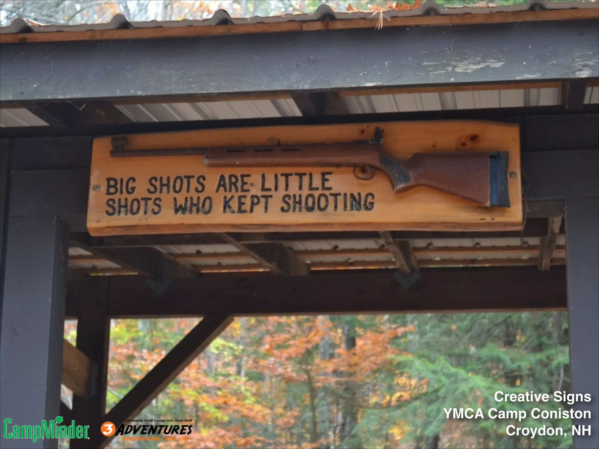 Creative Signs!
YMCA Camp Coniston!
Croydon, NH

 