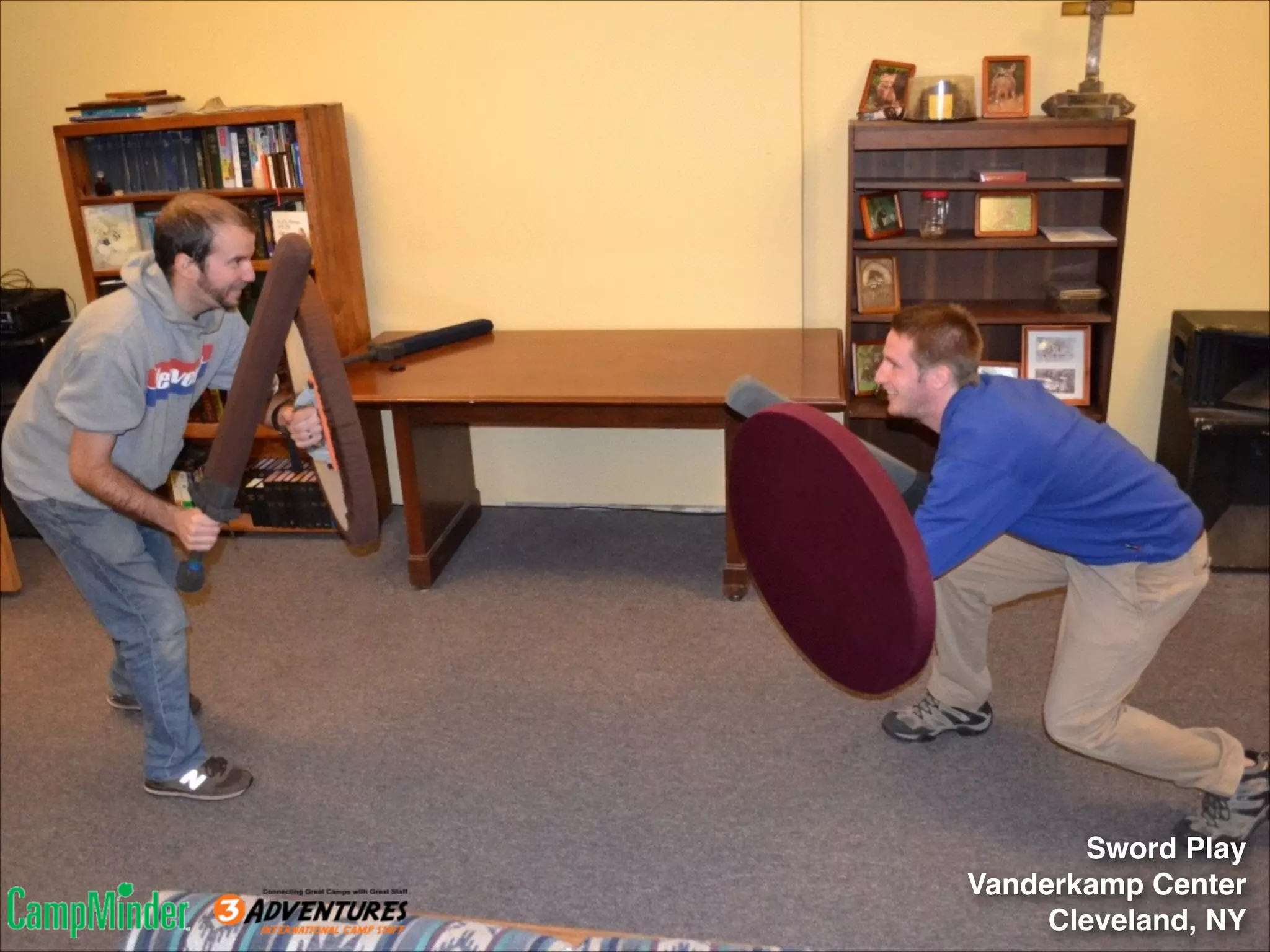 Sword Play!
Vanderkamp Center!
Cleveland, NY

 