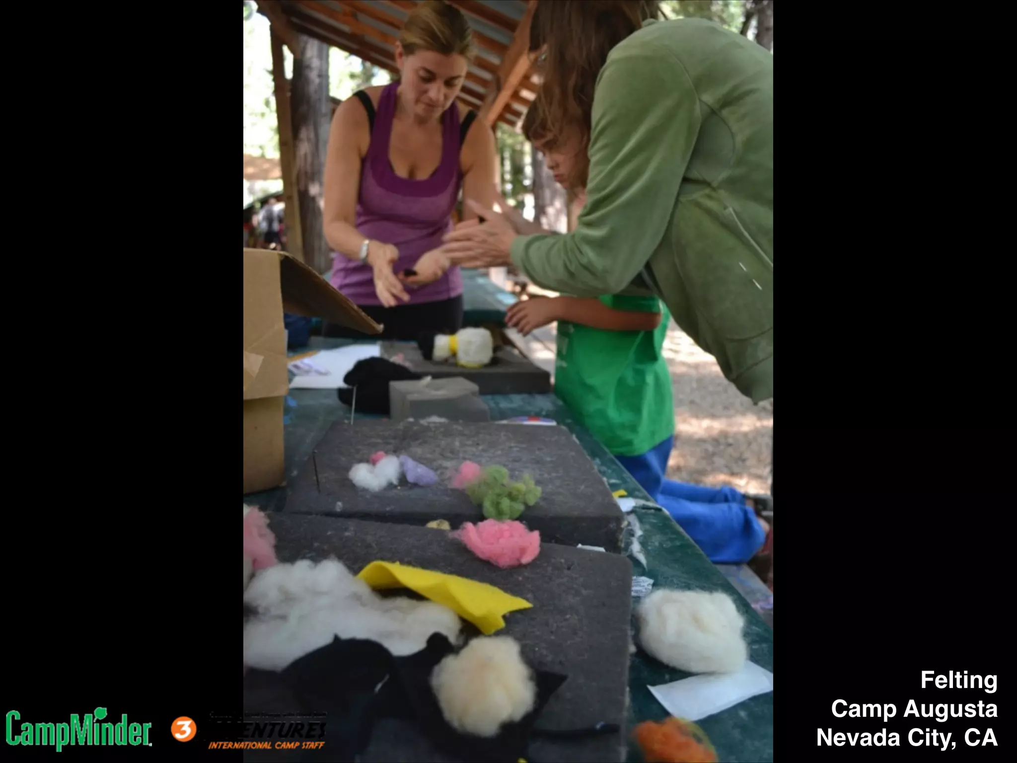 Felting!
Camp Augusta!
Nevada City, CA

 