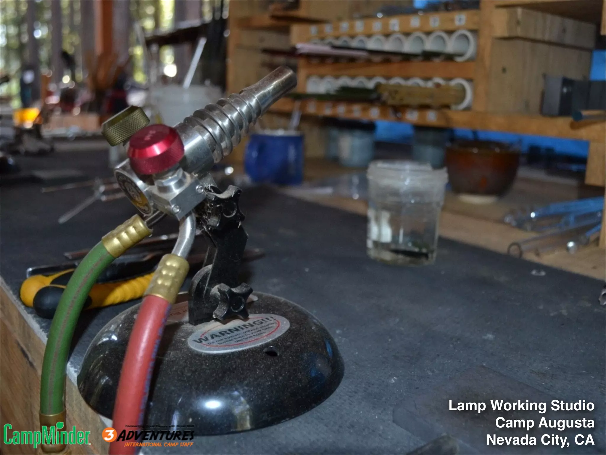 Lamp Working Studio!
Camp Augusta!
Nevada City, CA

 