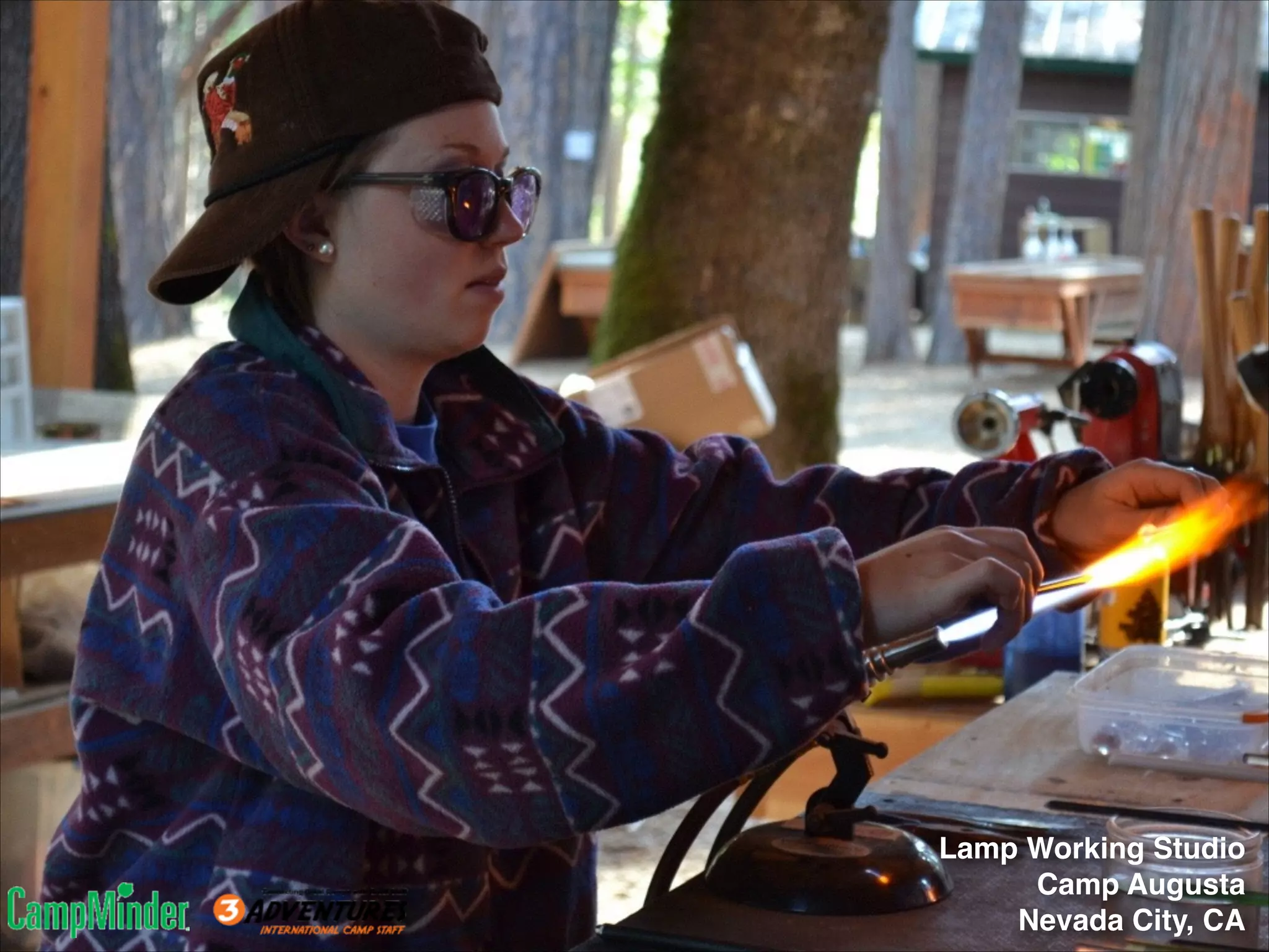 Lamp Working Studio!
Camp Augusta!
Nevada City, CA

 