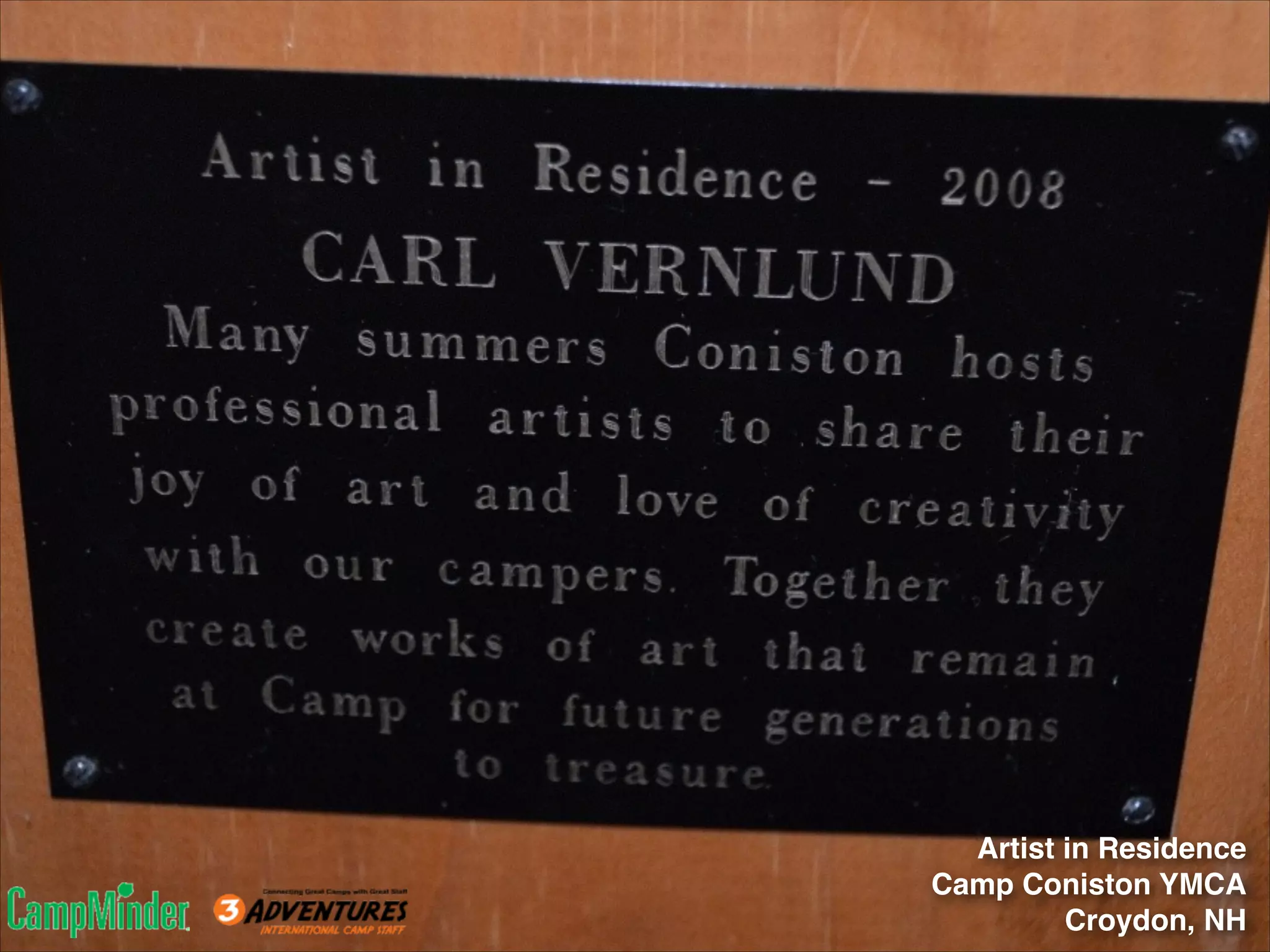 Artist in Residence!
Camp Coniston YMCA!
Croydon, NH

 