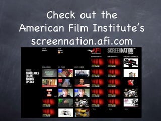 Check out the American Film Institutes screennation.afi.com 