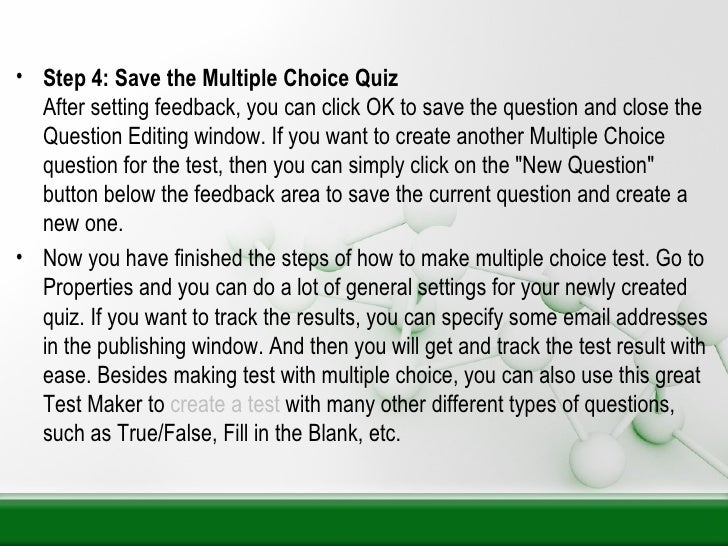 make multiple choice test with multiple choice quiz make a multiple choice test