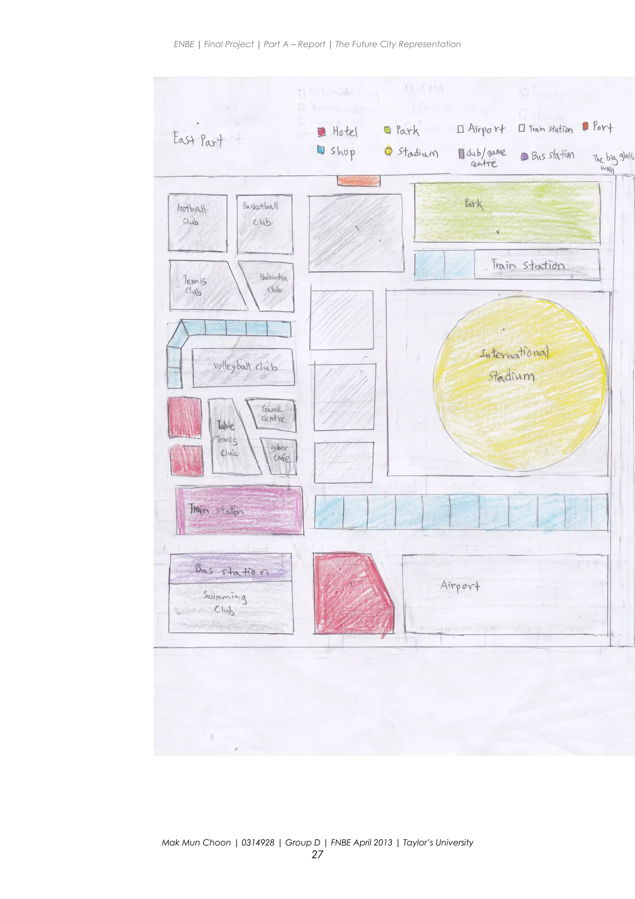 ENBE | Final Project | Part A – Report | The Future City Representation
Mak Mun Choon | 0314928 | Group D | FNBE April 2013 | Taylor’s University
27
 