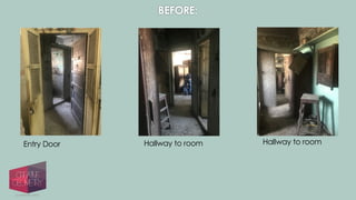 BEFORE:
Entry Door Hallway to room Hallway to room
 