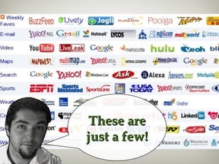 A Major benefit is that
Ning allows you to
integrate any Web2.0
software!
These areThese are
just a few!just a few!
 