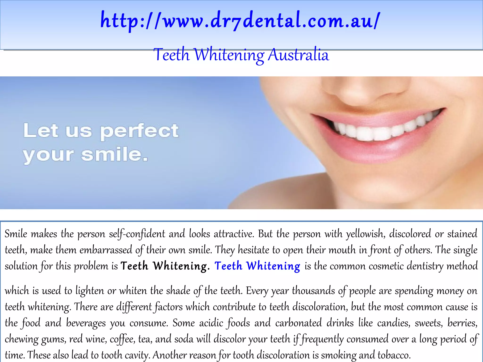 Teeth Whitening Australia PPT