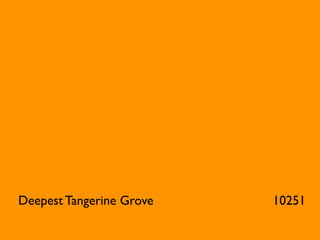 Deepest Tangerine Grove   10251
 