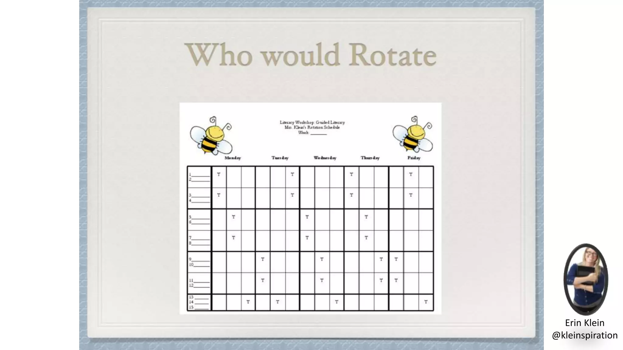 Erin Klein
@kleinspiration
 