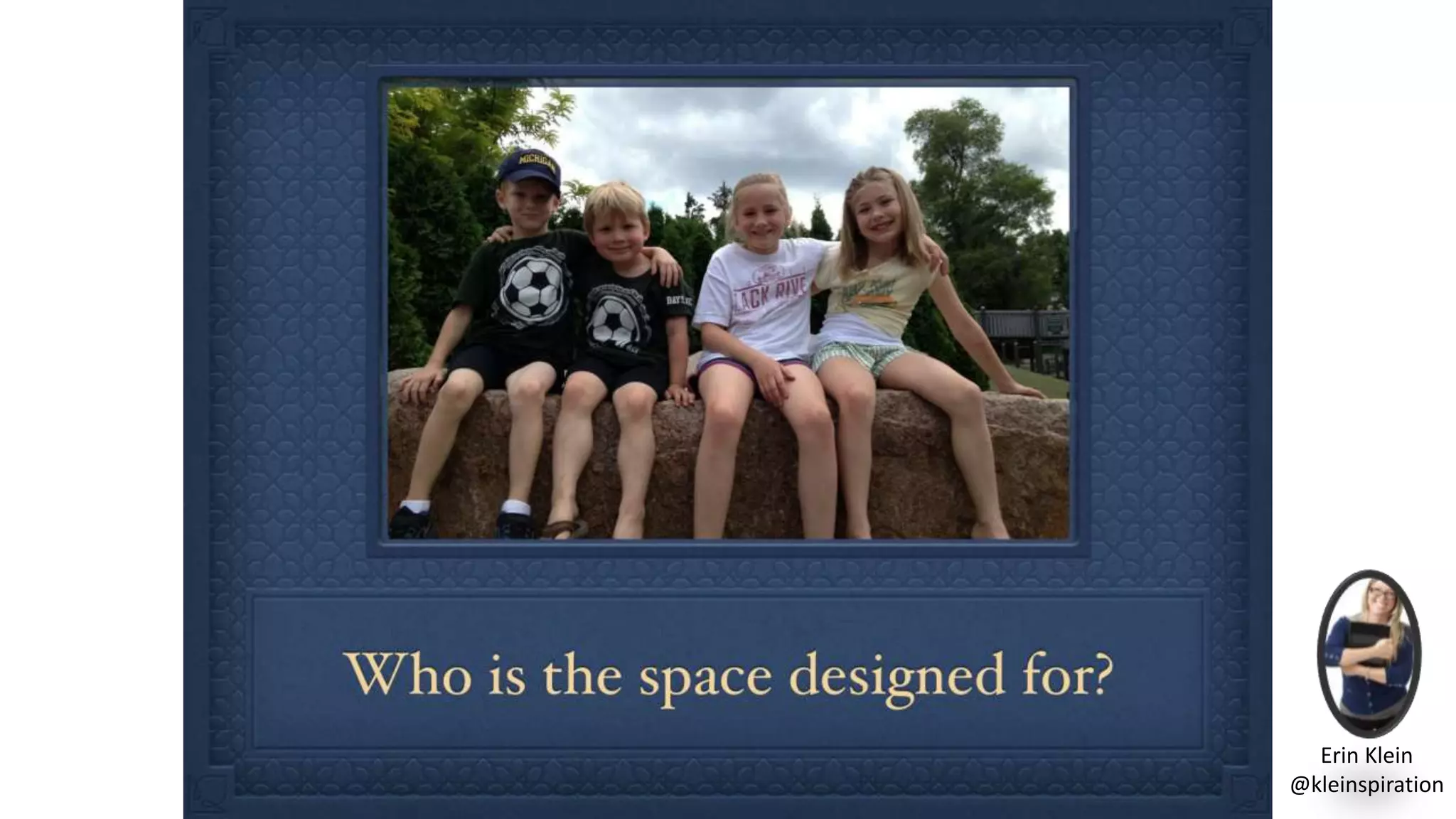 Erin Klein
@kleinspiration
 