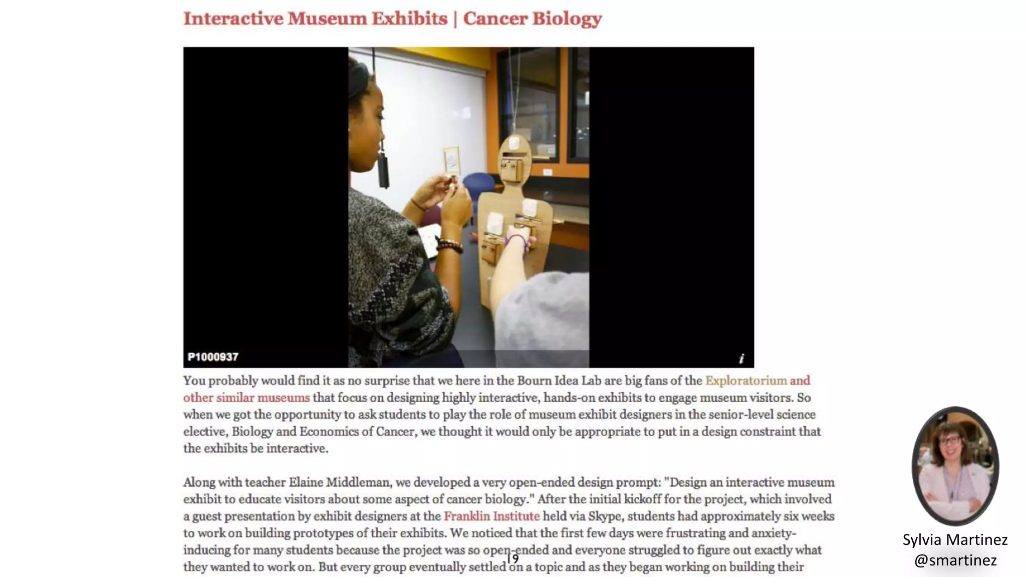 Sylvia Martinez
@smartinez
 