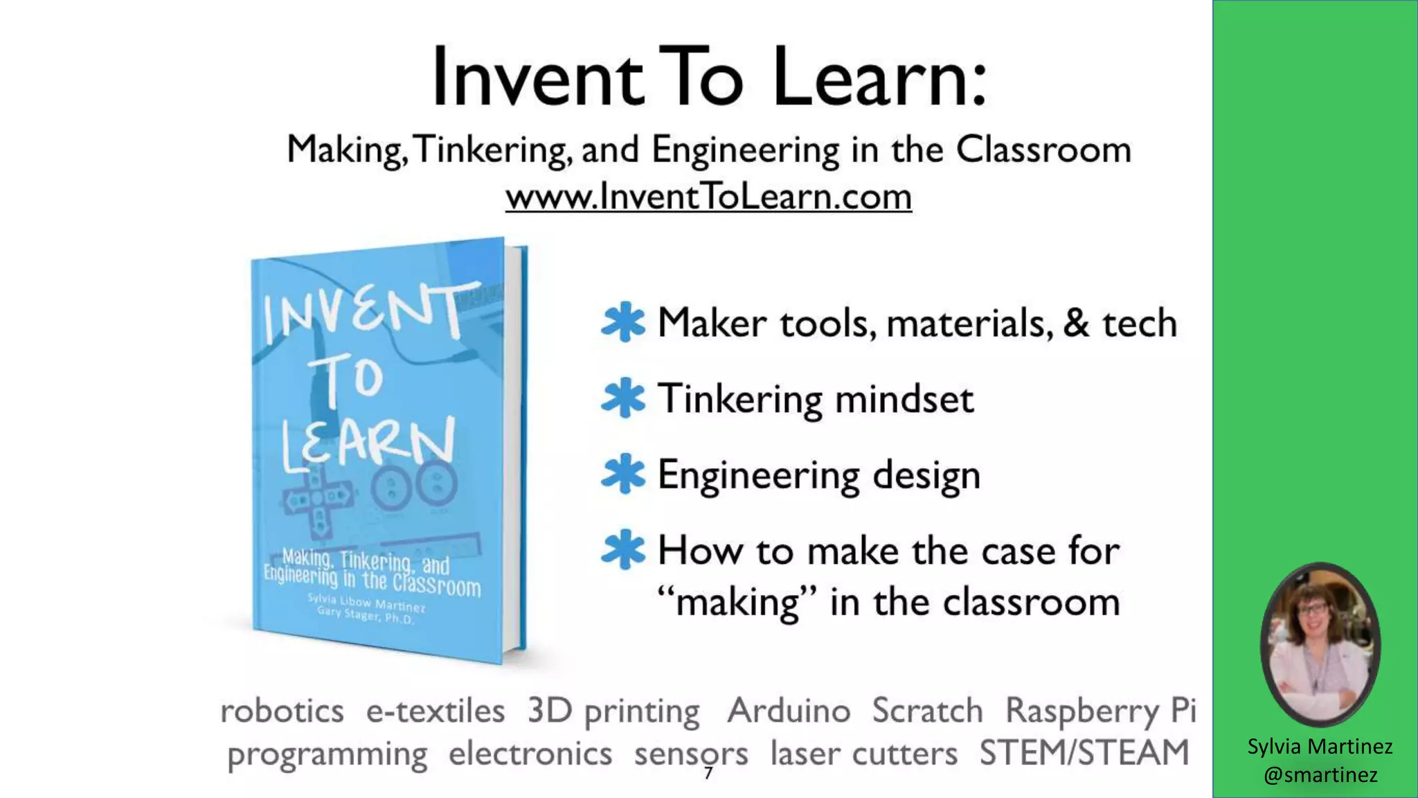 Sylvia Martinez
@smartinez
 