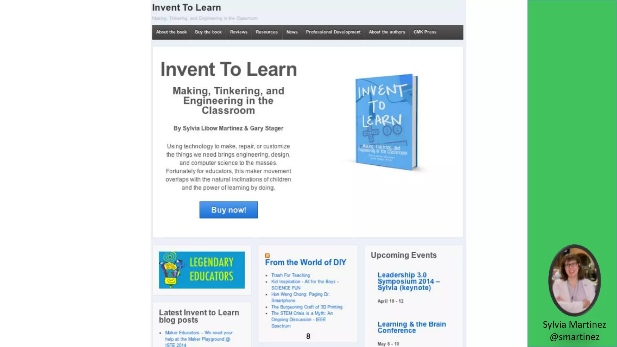 Sylvia Martinez
@smartinez
 