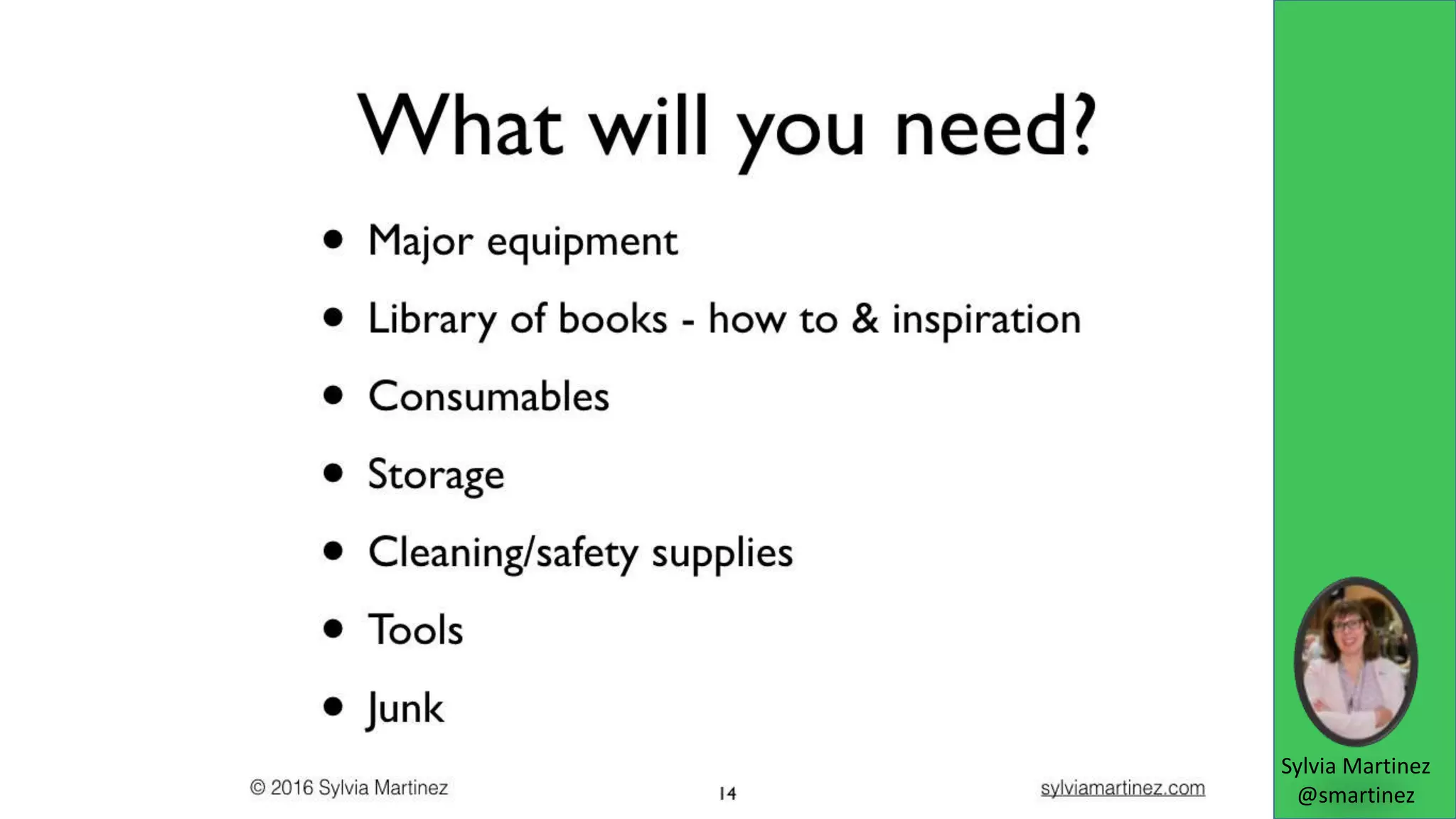 Sylvia Martinez
@smartinez
 