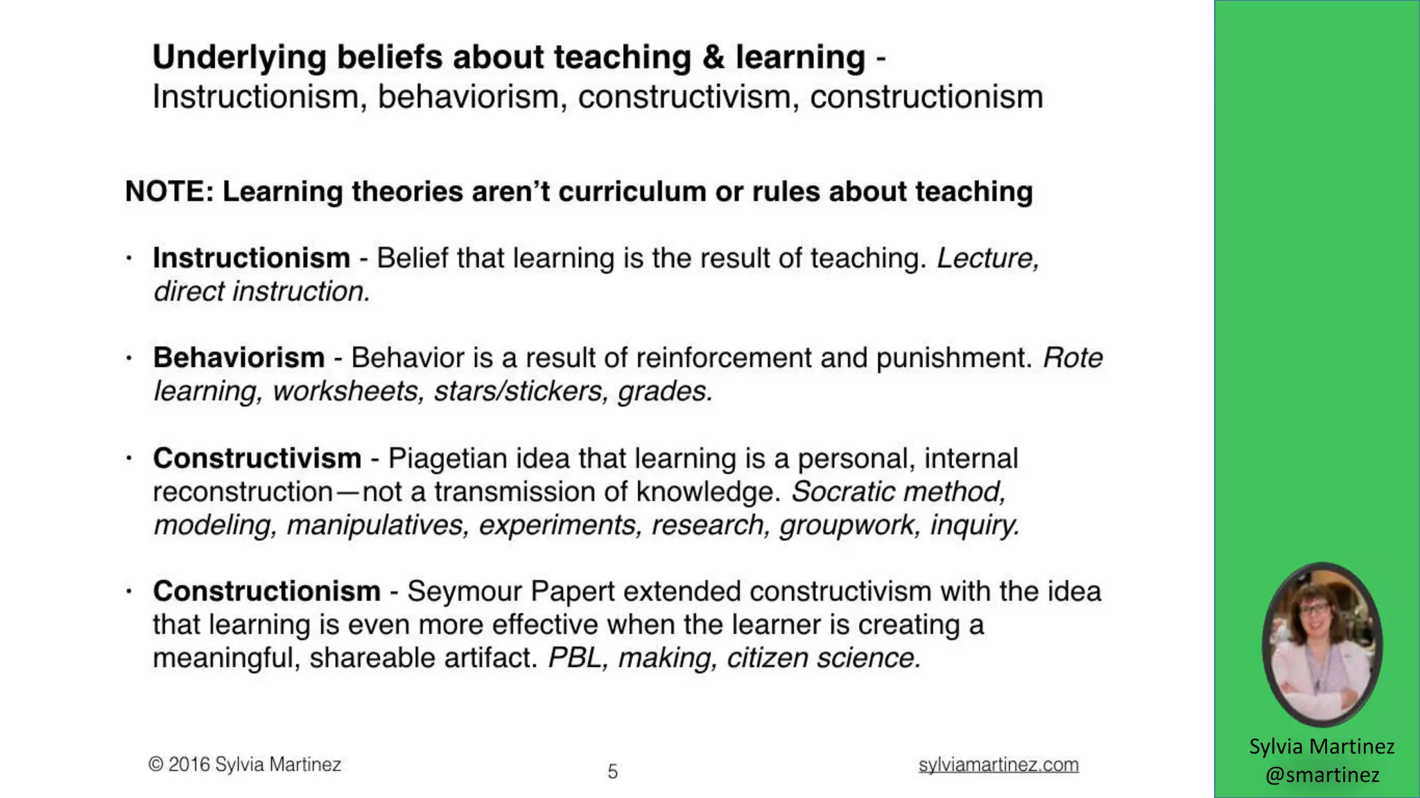 Sylvia Martinez
@smartinez
 