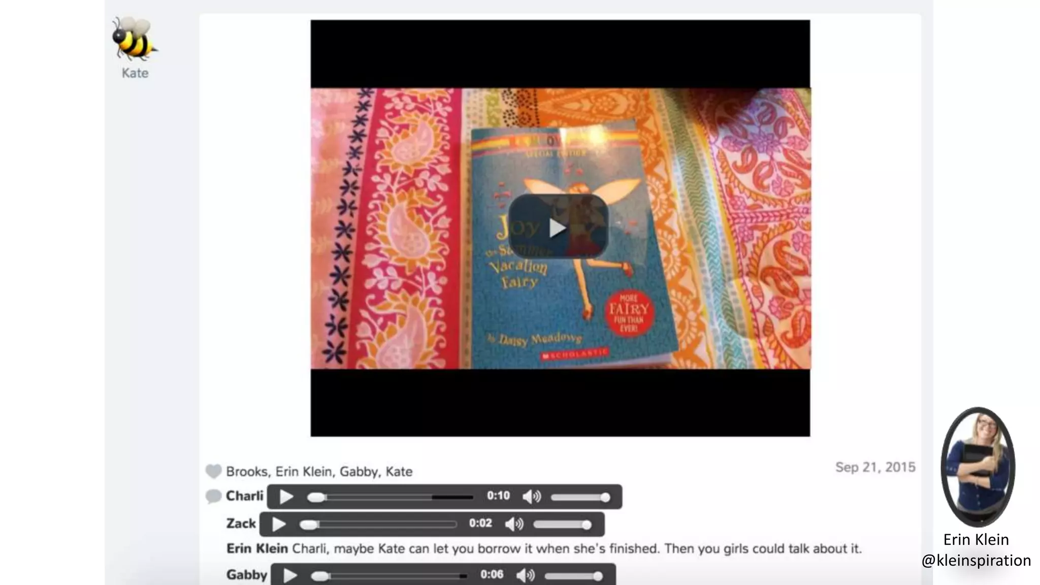 Erin Klein
@kleinspiration
 