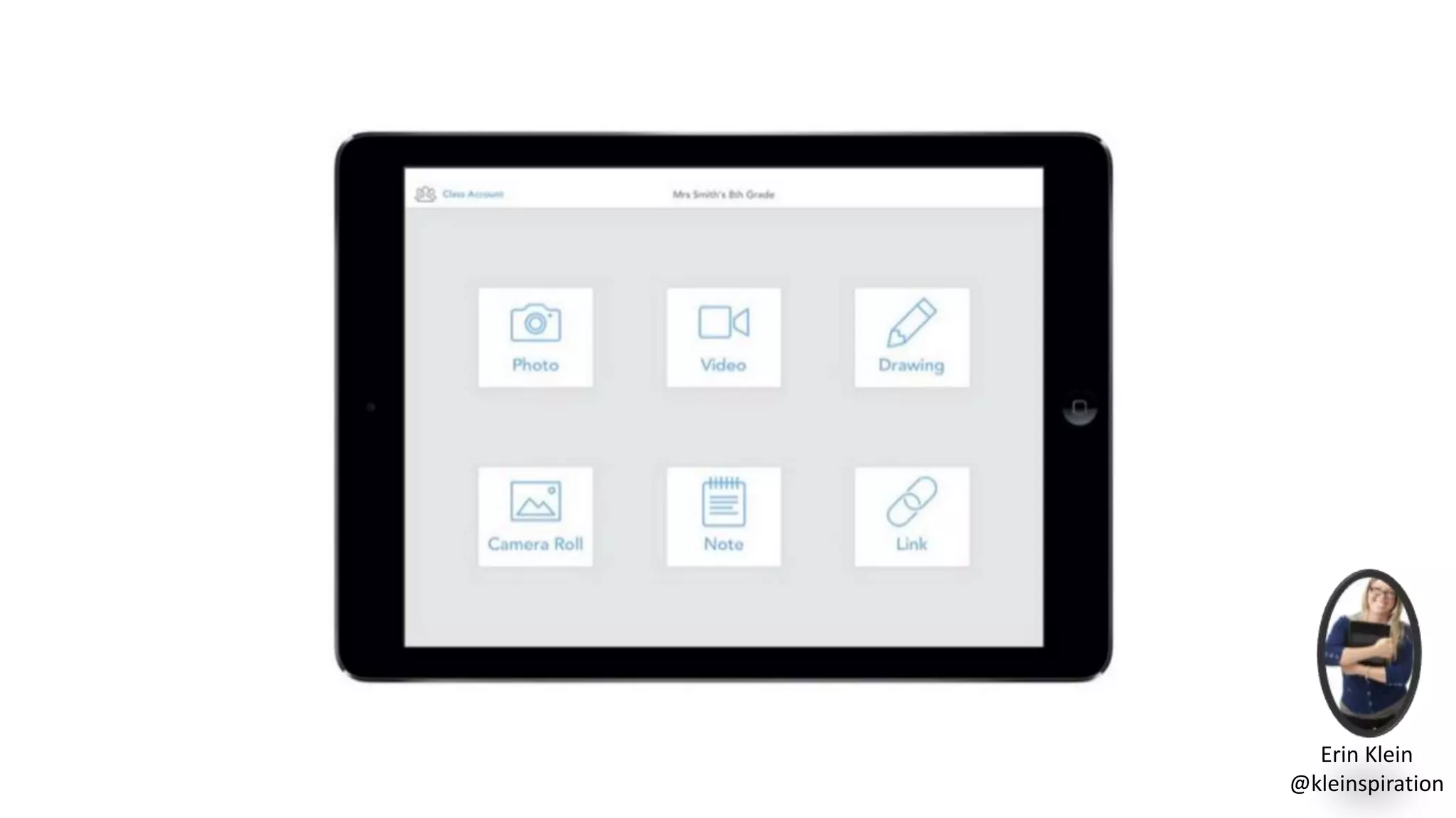 Erin Klein
@kleinspiration
 