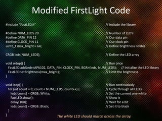A Fast Introduction to Arduino and Addressable LED Strips | PPTX ...
