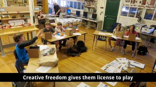 Creative freedom gives them license to play
 