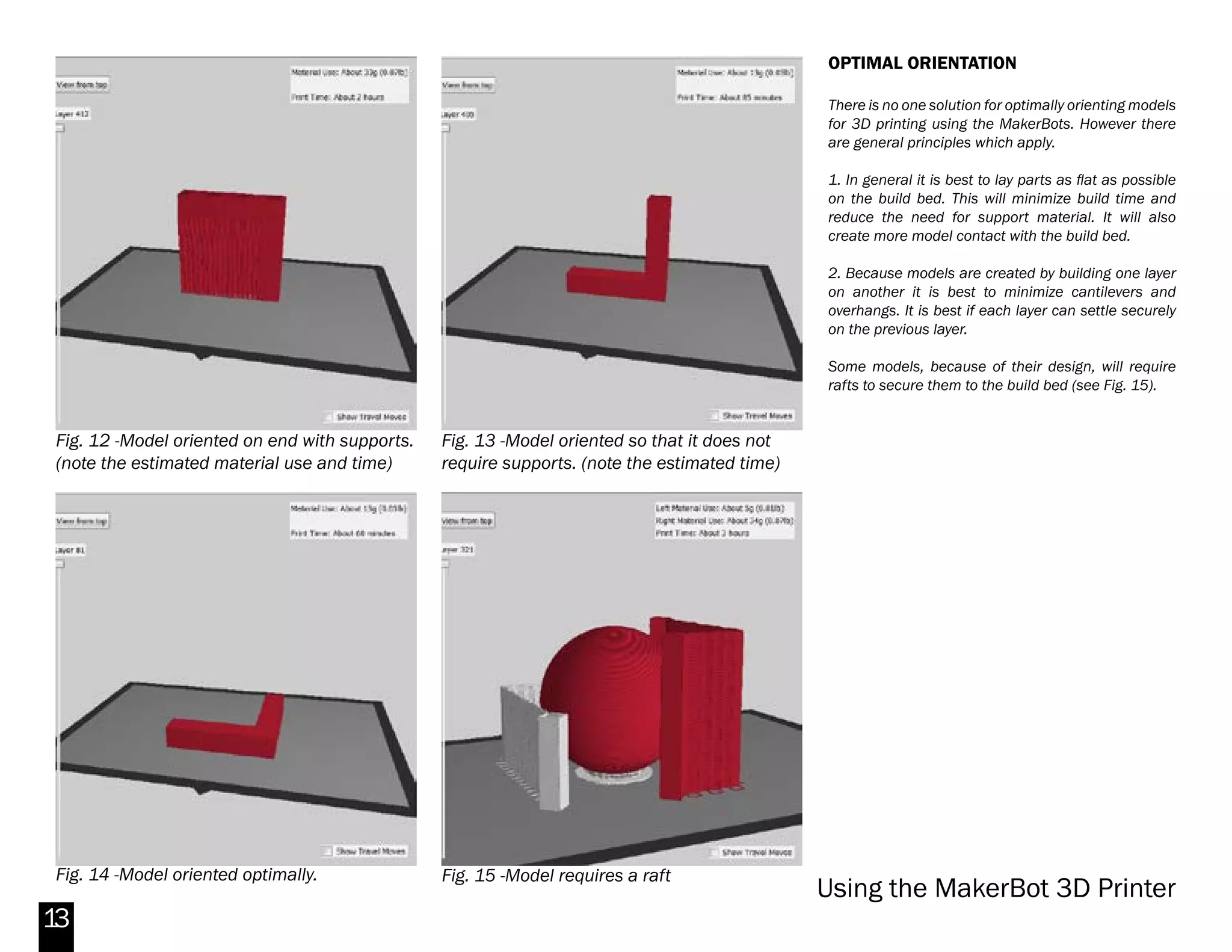 DISSOLVABLE CITRUS BATH
Dissolvable Filament is designed for use as a solid
infill material with ABS filament. It dissolves in a
limonene bath in 8-24 hours (depending on size and
geometry of your print)
To dissolve the dissolvable support material on your
3D object, you will need to submerge it in a container
filled with limonene. ABS will float when placed in
liquid, so periodically agitating the container will result
in a more even dissolve and can reduce dissolving
time considerably. Consider using a smaller container
that can be completely filled.
First, make sure your container is large enough to fit
your geometry. Then fill your container with enough
limonene to submerge your entire object. Periodically
check your model and shake the container to agitate
the solution and evenly spread it throughout your
object. Your object could take up to 24 hours to fully
dissolve.
Note: DO NOT DISPOSE OF SOLVENT, LIMONENE IS
REUSABLE.
Limonene is a common, colorless, citrus scented
solvent available online and in grocery/home stores.
The finished ABS filament print will carry a citrus scent
for a few days after bath.
13
Makerbot Replicator 2X
 