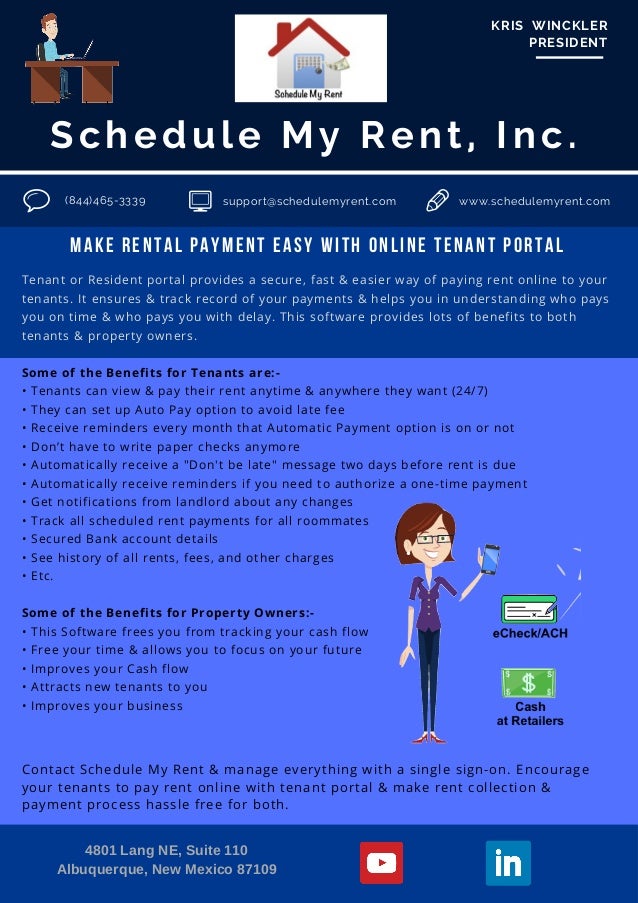 make rental payment easy with online tenant portal schedule my rent