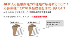職務経歴書の書き方 Case M