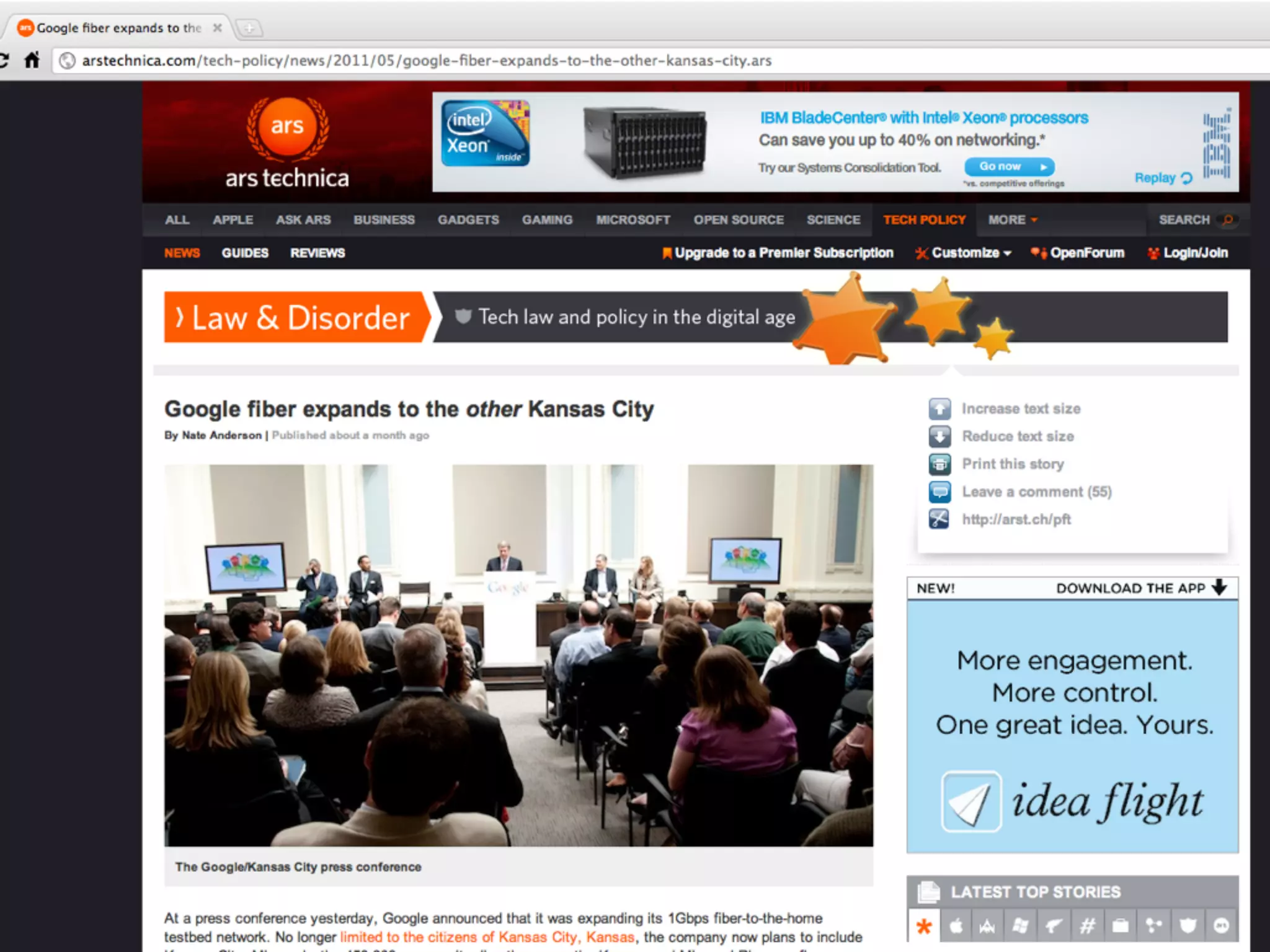 Google KC Fiber deployment
wireline to wireless transition - free up spectrum -
Negroponte comment - FCC initiative