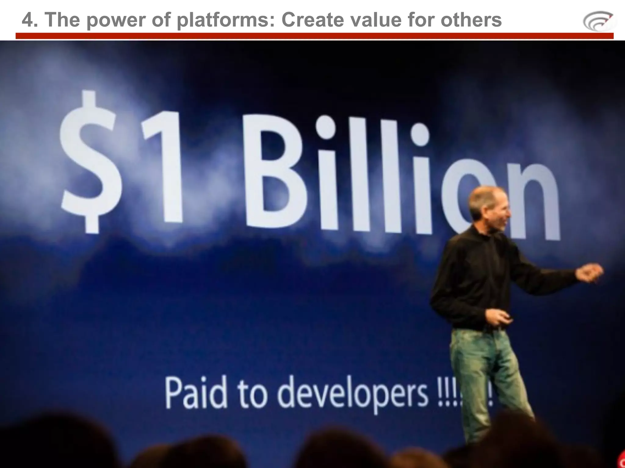 4. The power of platforms: Create value for others
 