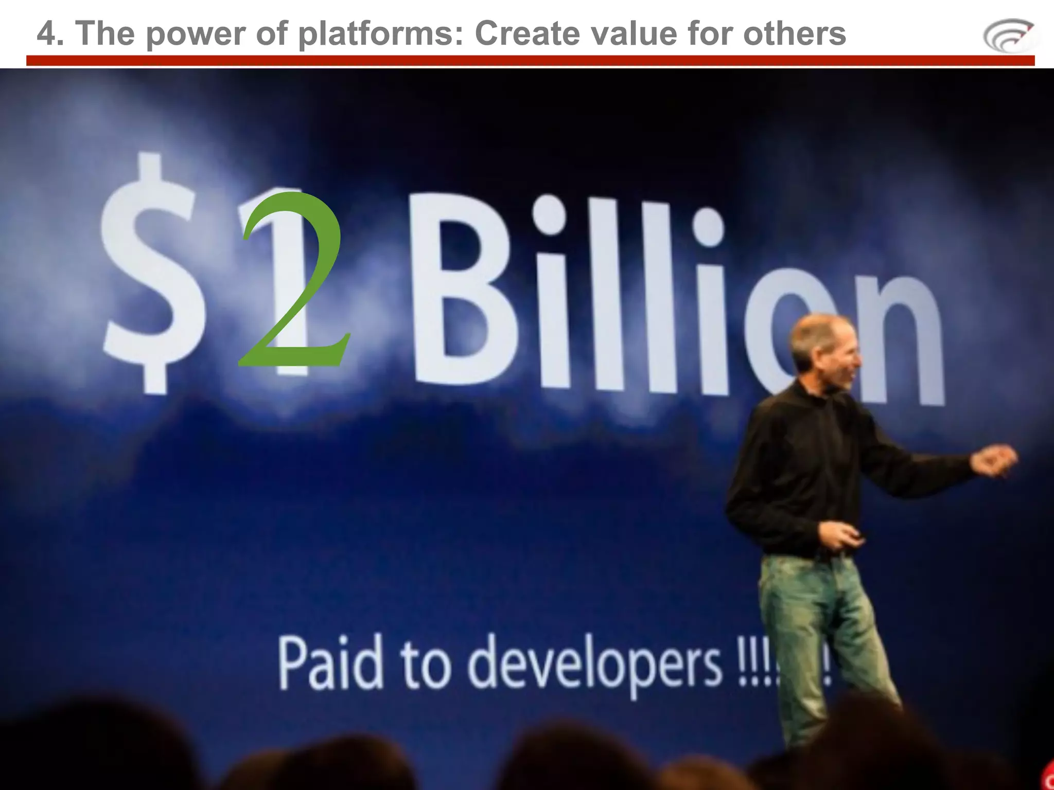 4. The power of platforms: Create value for others




            2
 