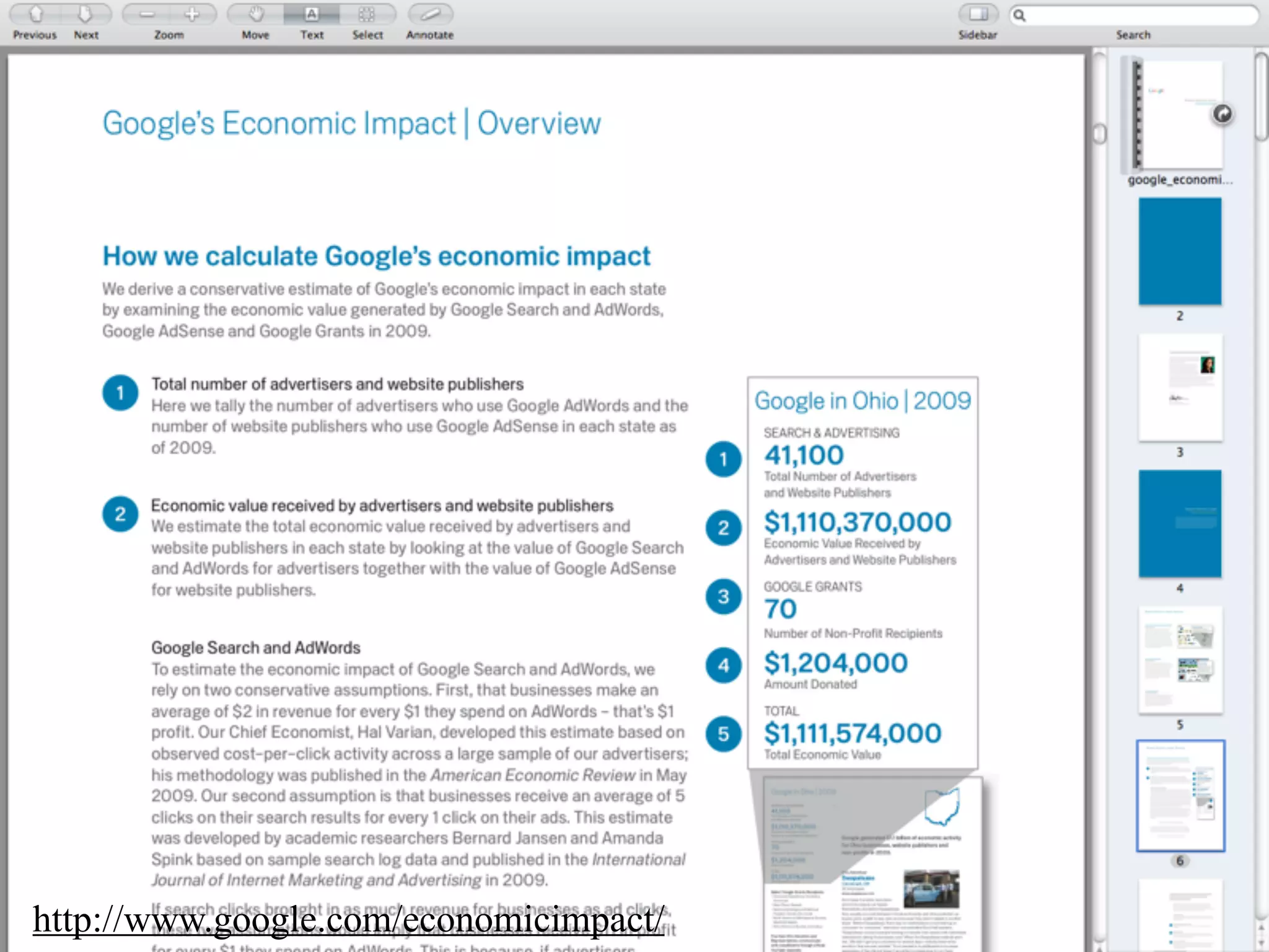 http://www.google.com/economicimpact/
 
